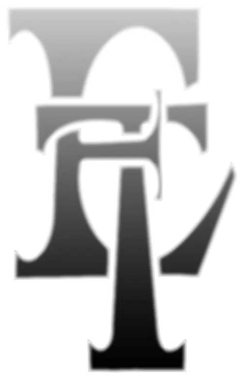 a black and white logo