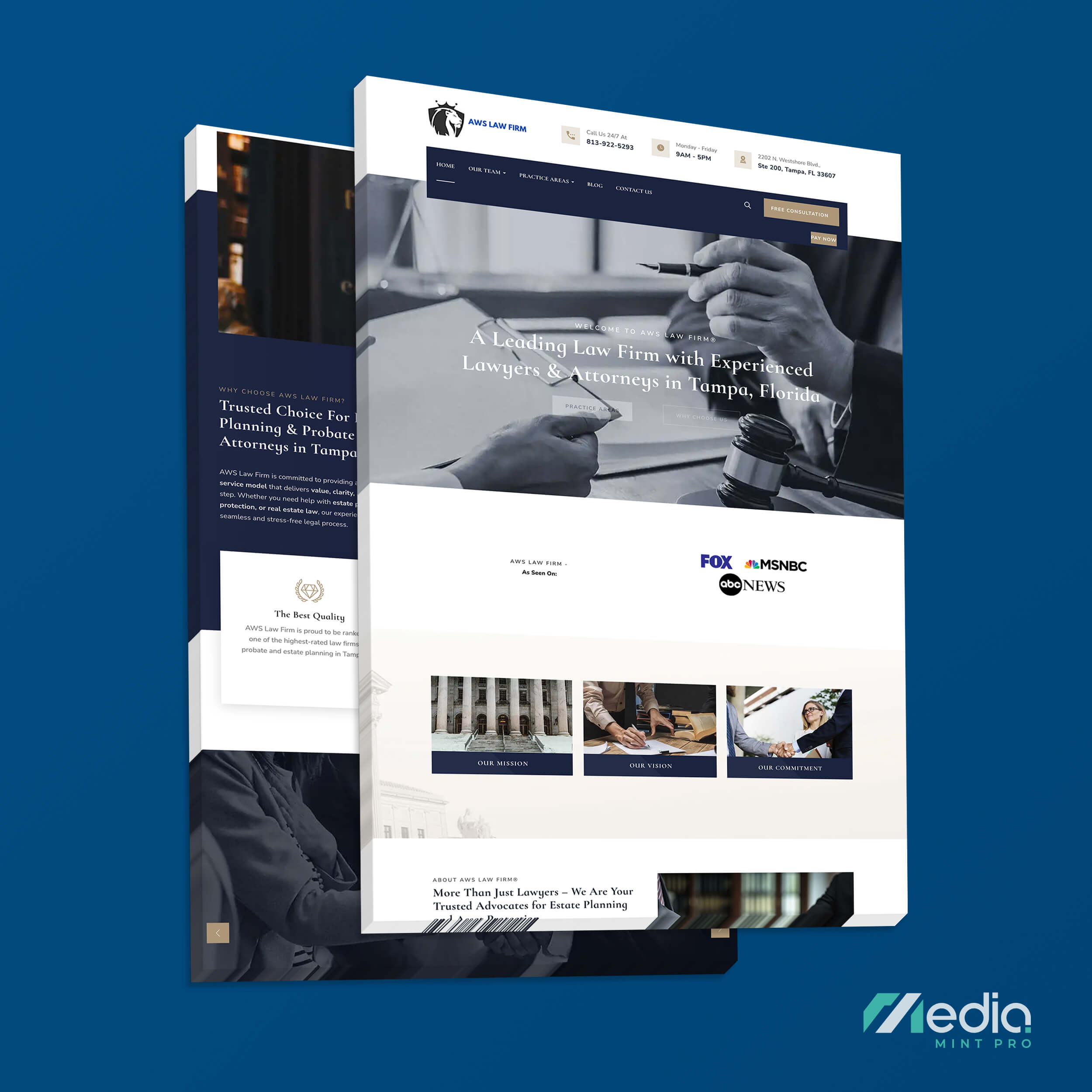 AWS Law Firm Website Design