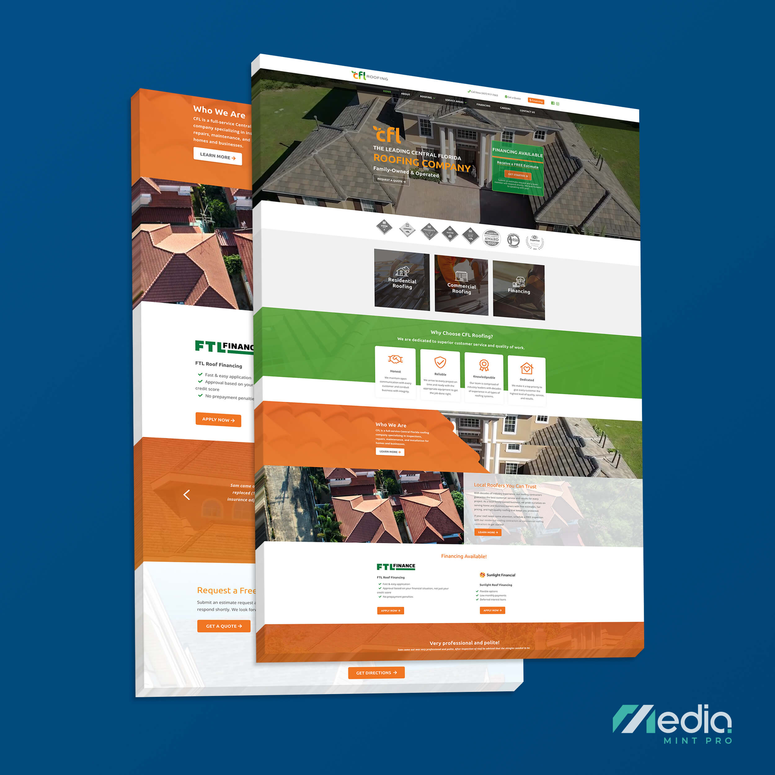 Custom WordPress Website for Orlando Roofing