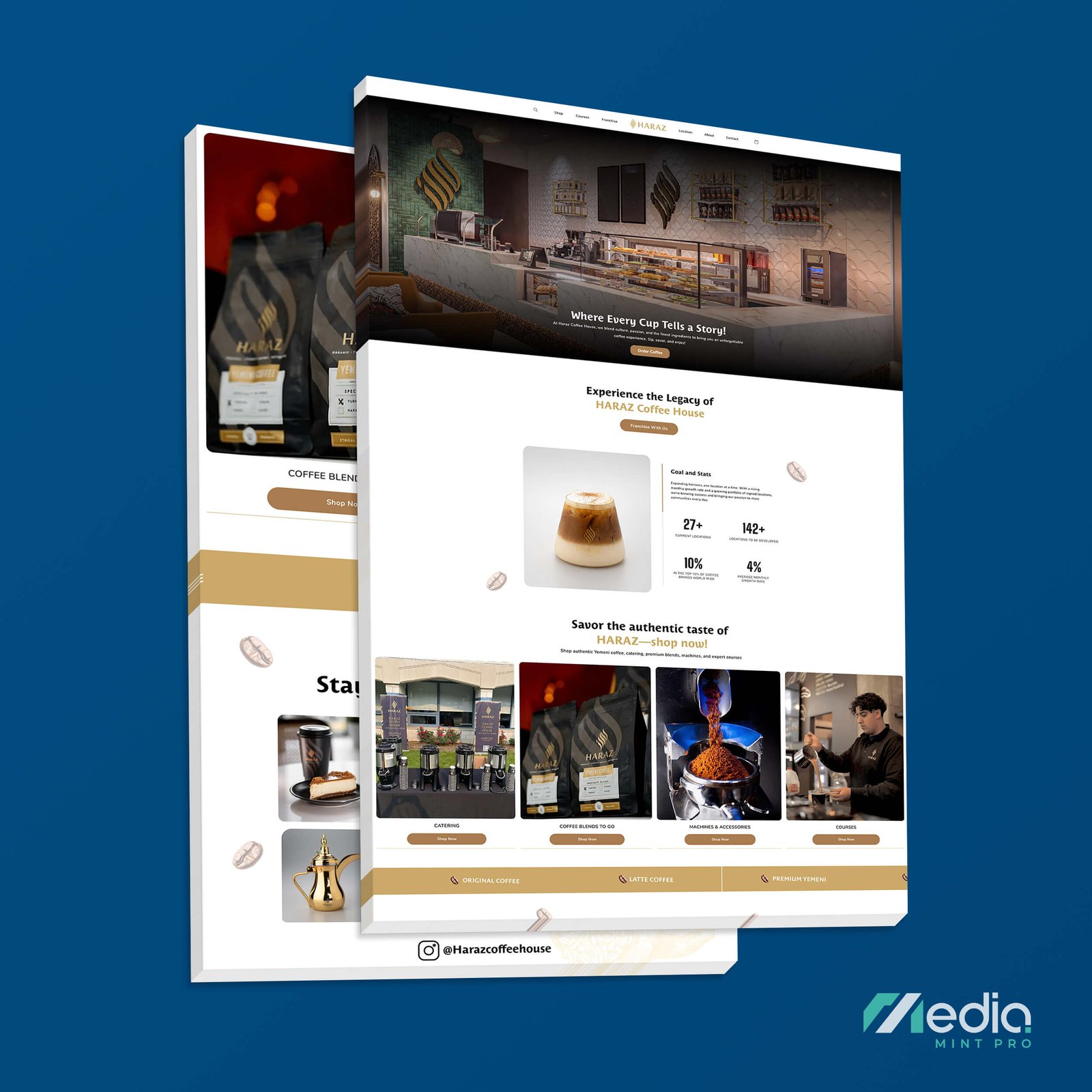Haraz Coffee House Website Design