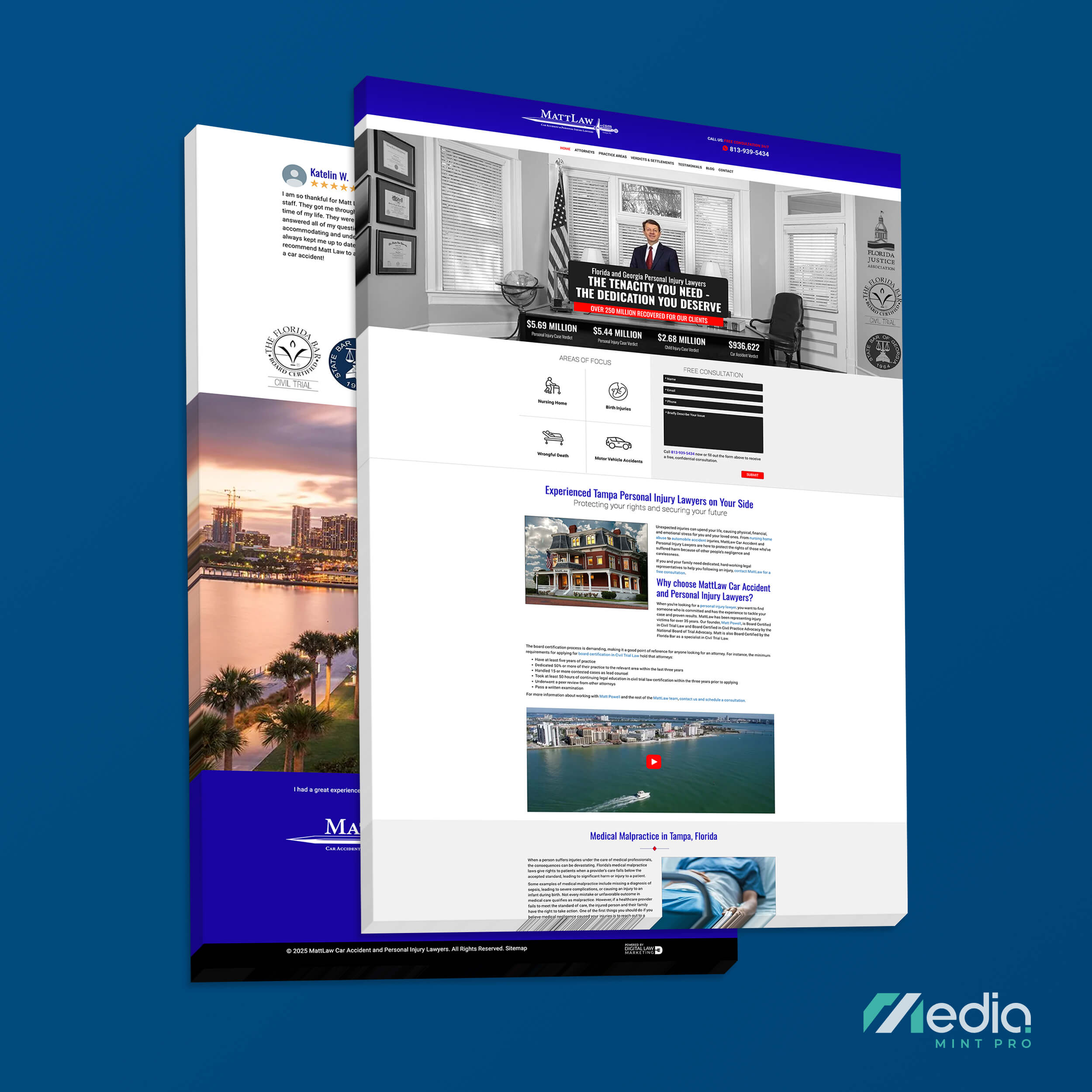 MattLaw website by Media Mint Pro