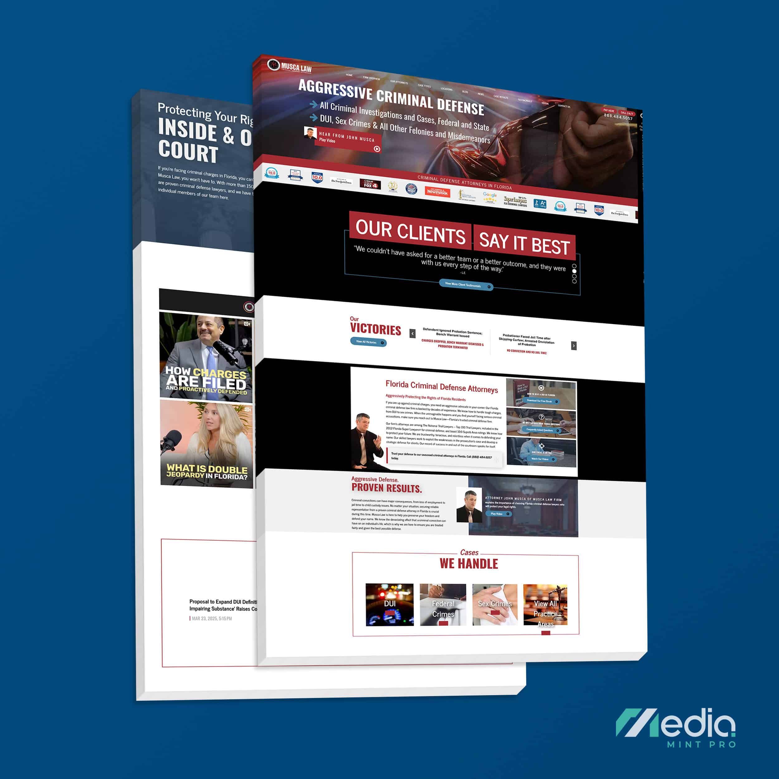 Musca Law Website Design