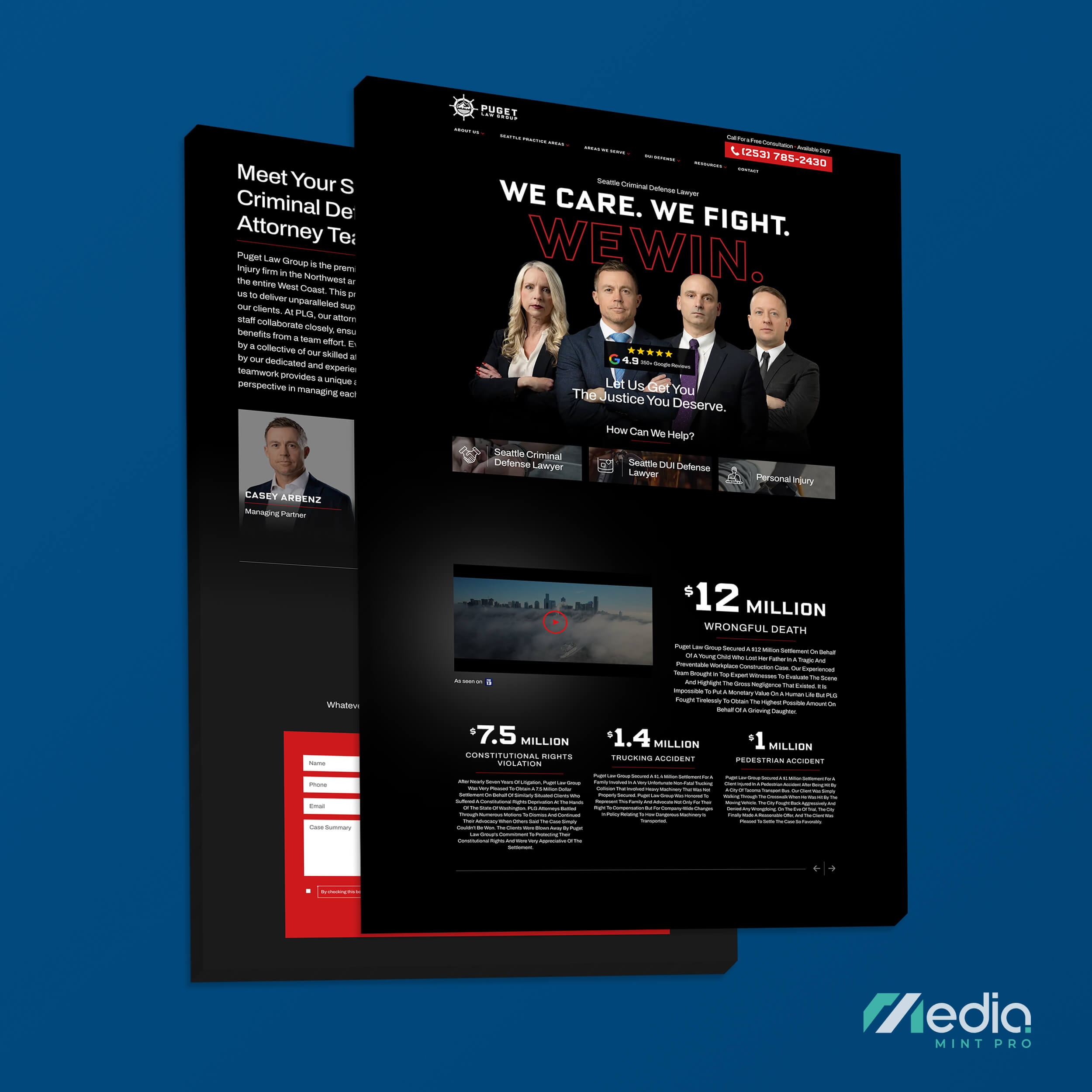 Puget Law Group Website Design