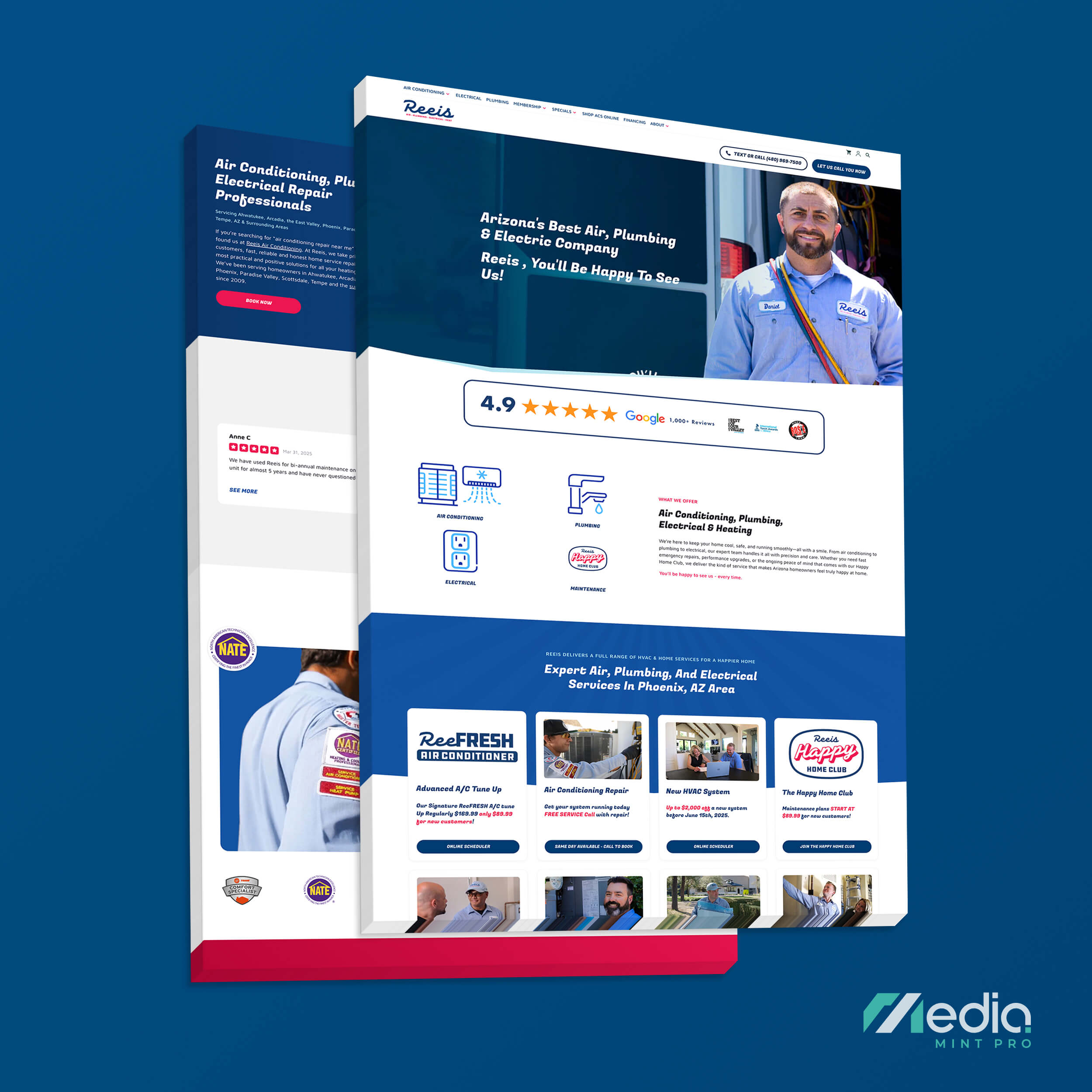 Reeis Multi‑Trade Services Website Design