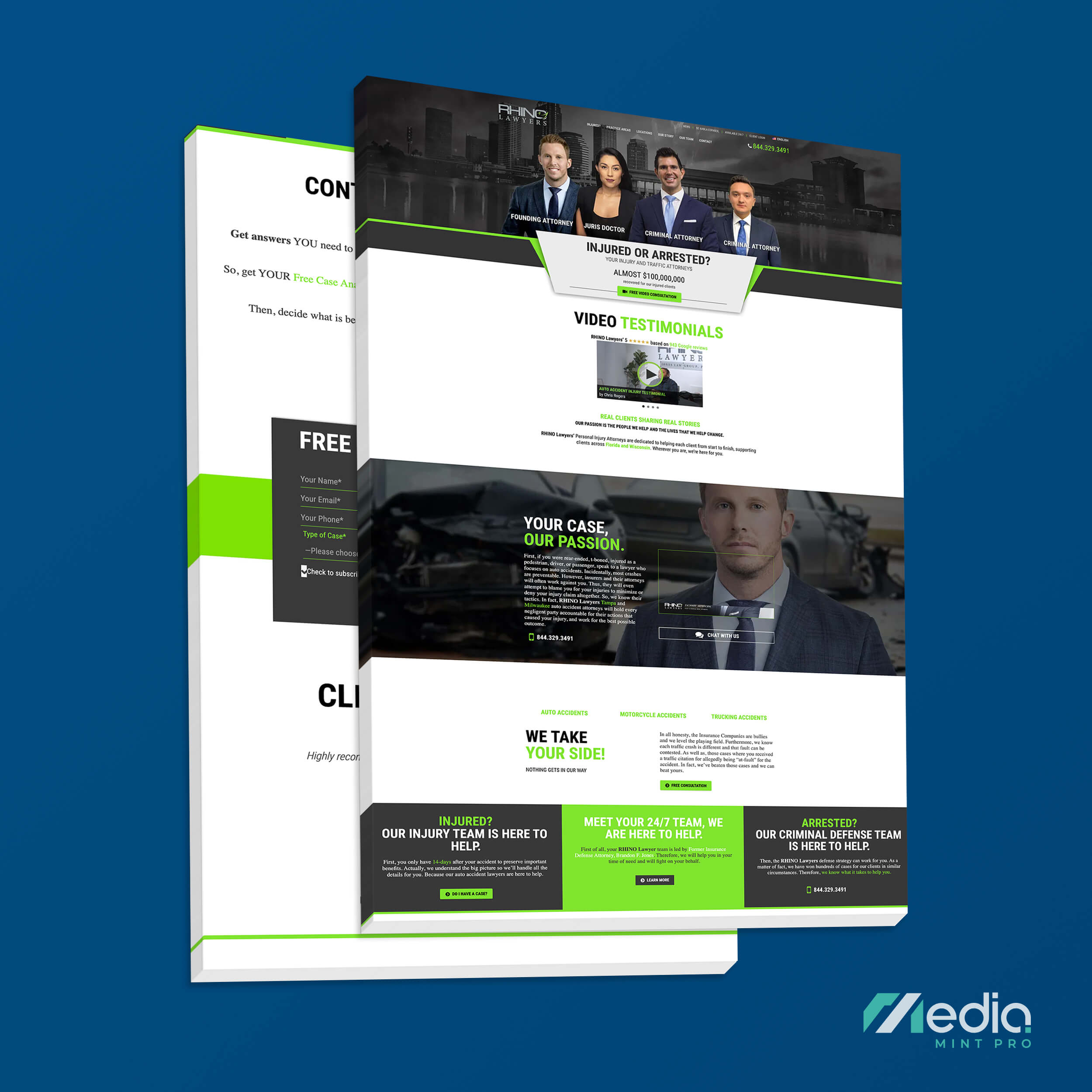 RHINO Lawyers Website Design