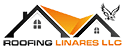 a black and orange logo