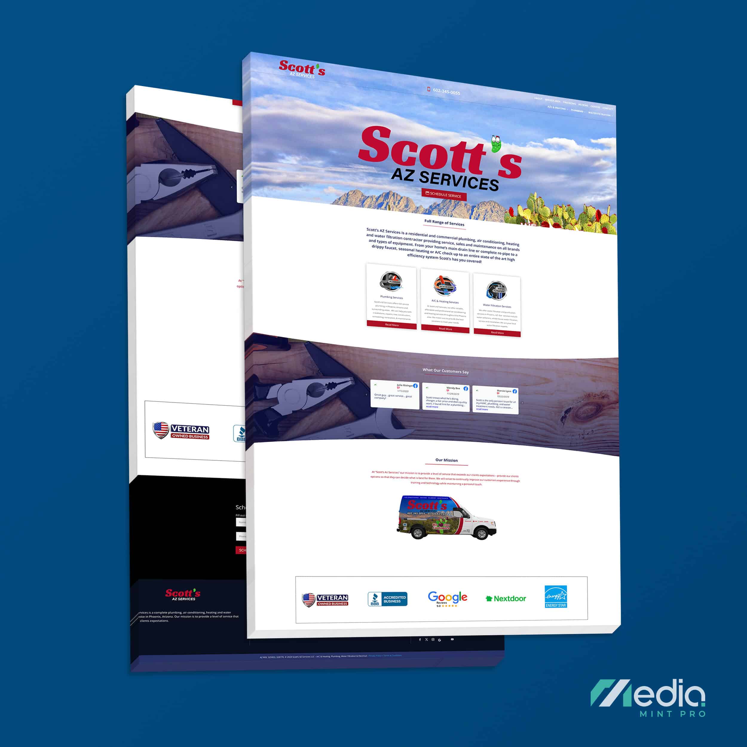 Scotts AZ Services Website Design