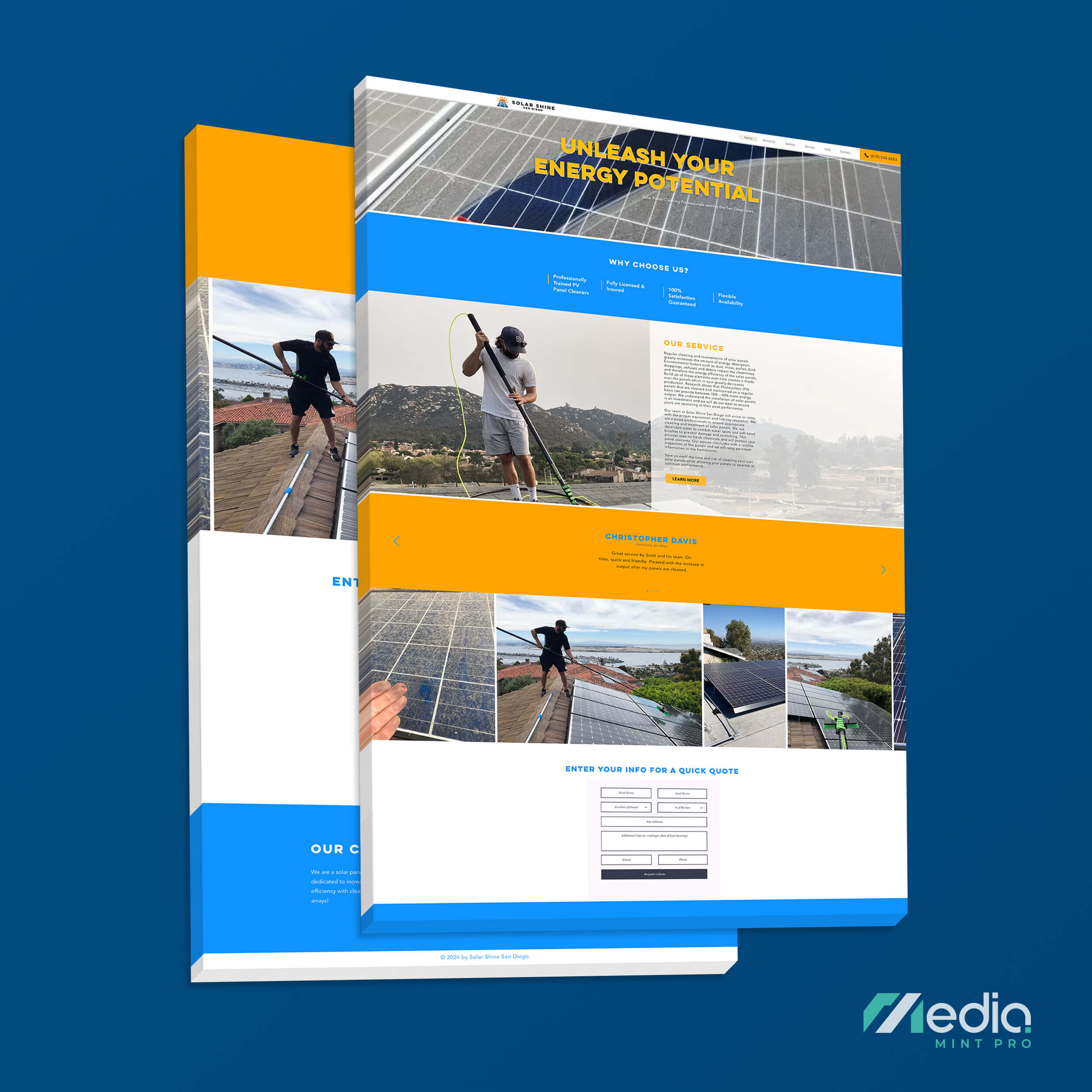 Solar Shine SD Website Design