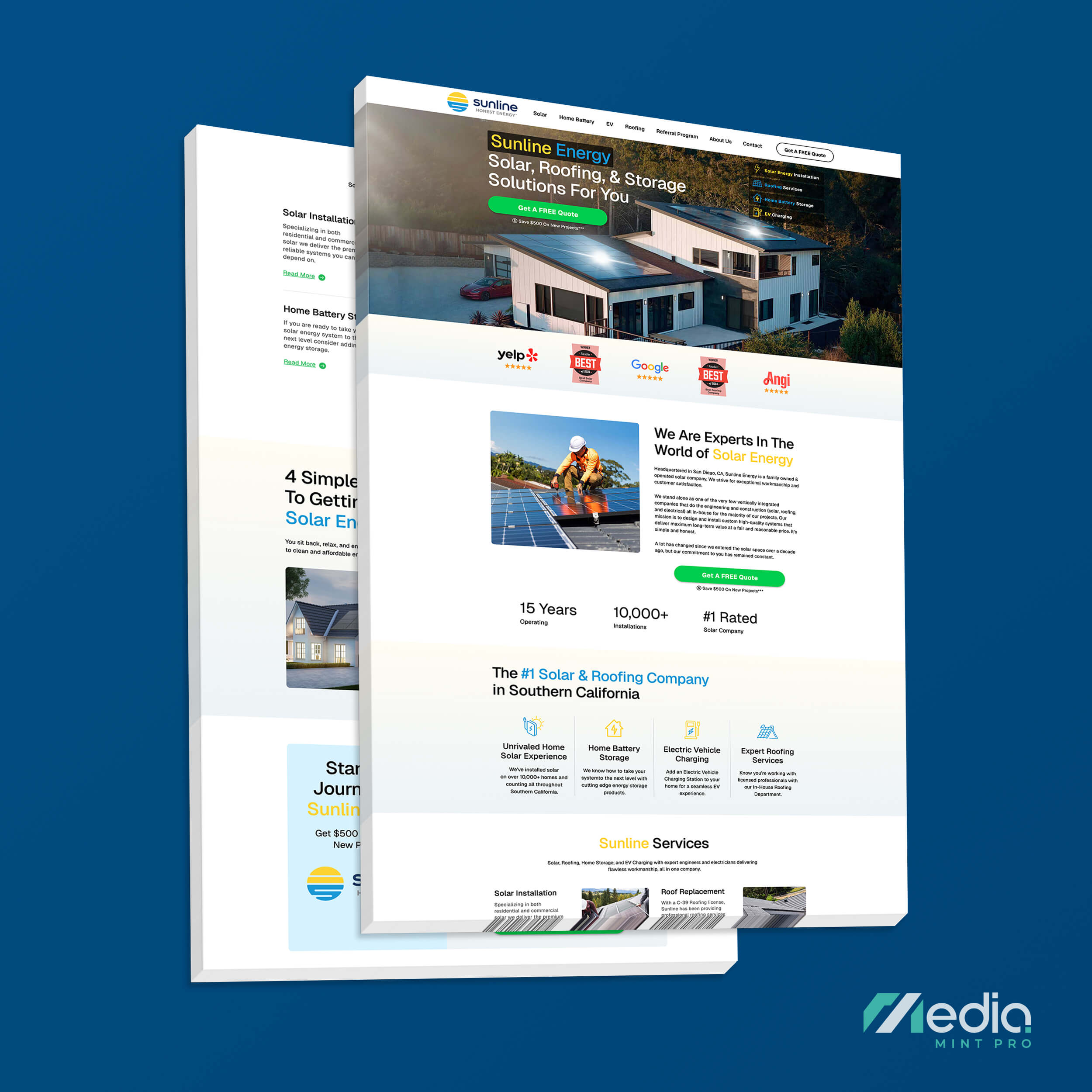 Sunline Energy Website Design