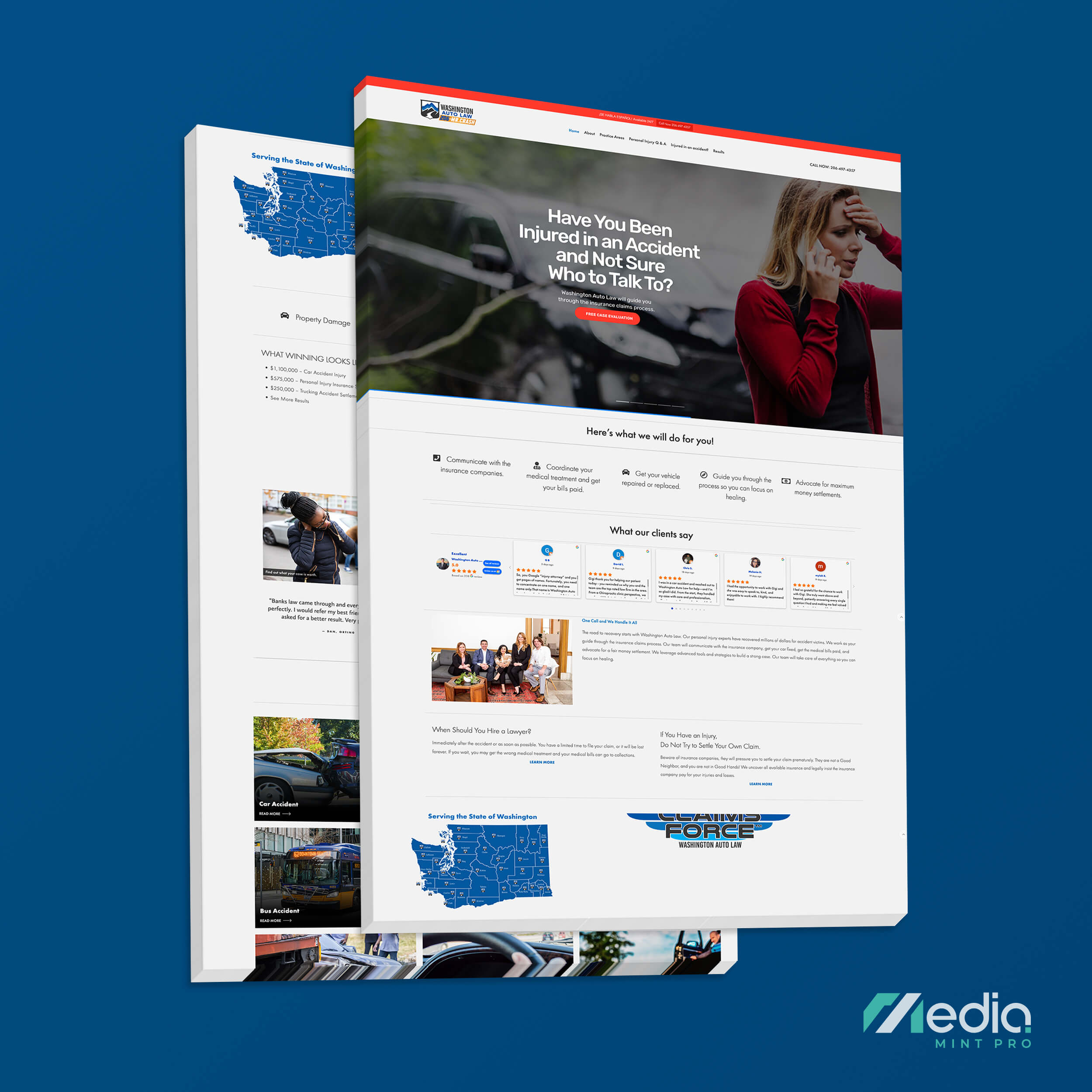 Washington Auto Law Website Design