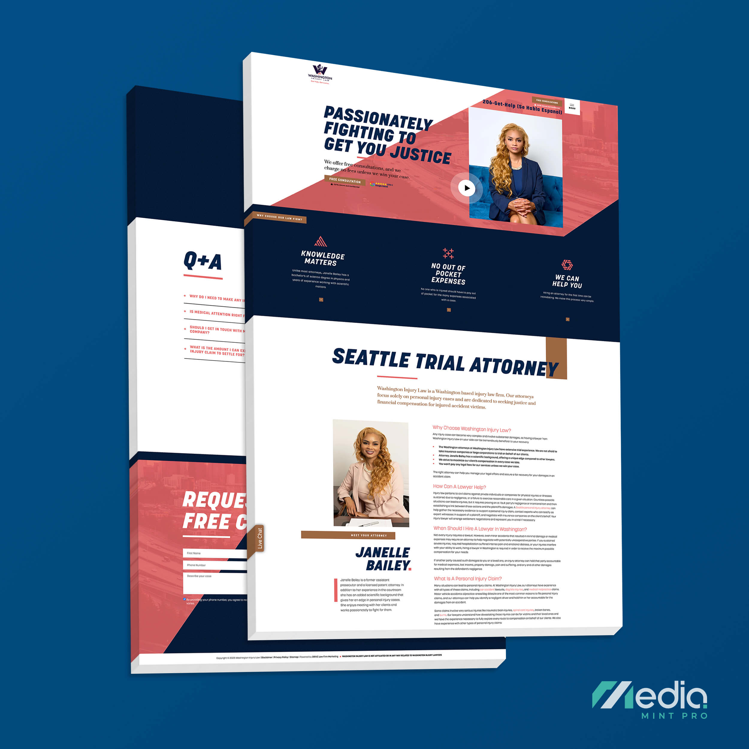 Washington Injury Law Website Design